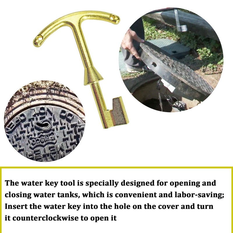 Rsoise Water Meter Box Key M07001 Water Meter Box Lid