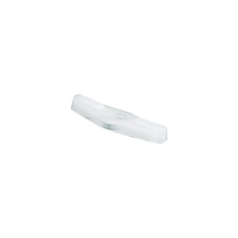 Prime-Line L 5912 Double Wing Clips, 1-1/4 In., Plastic, White