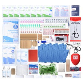 Emergency Response First Aid Bag 160 Pieces with Quikclot Dressing by MFASCO