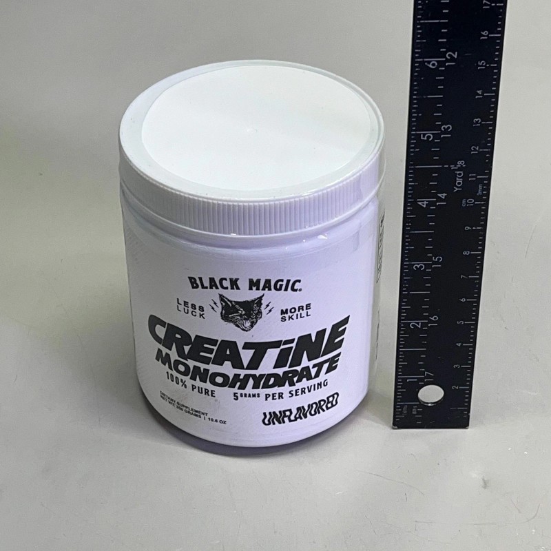BLACK MAGIC Creatine Monohydrate 100% Pure 5G Per Serving BB