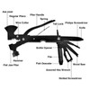 15In1 Axe Hammer MultiFunctional Camping Survival Screwdrivers Pliers Bottle Opener(Black
