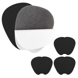 3 Pairs Felt Tongue Pads Cushion Soft Self-Adhesive Tongues Pad Non Slip Tongues Cushion Inserts Shoe Tongue Pads Felt Shoe Pad Comfort Cushions Inserts for Men Women(Black)
