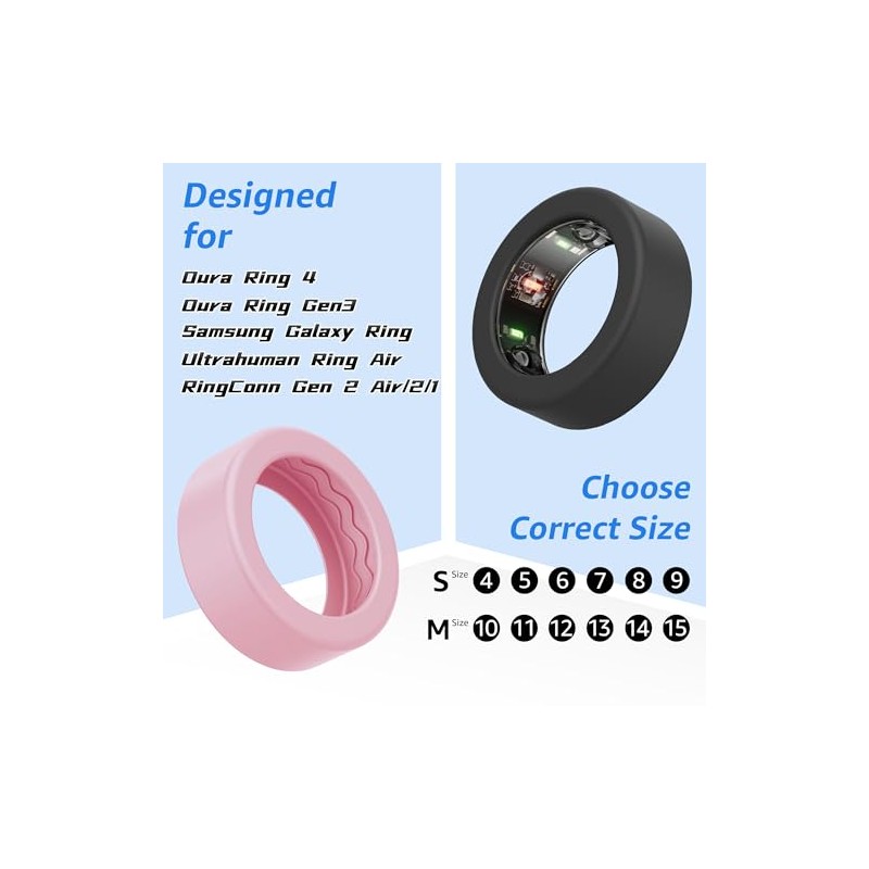 16 Pack Smart Ring Covers - Silicone Protector Cases for
