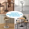 4 Pack Bar Stools Leg Protectors Ring, Non Slip Silicone