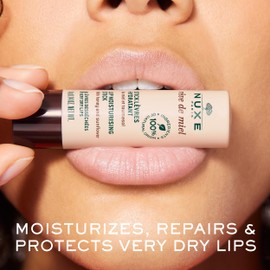 NUXE Rêve de Miel Lip Stick - 100% Natural Organic Moisturizer for Cracked & Dry Lips With Shea Butter & Vitamin E, 0.14 Oz