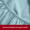 Mellanni Single Fitted Sheet - All Around Elastic - 30