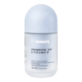 Perdays Probiotic 360° & Vitamin D, 30 Capsules