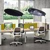 BOENBRO Office Cubicle and Desk Shade - Foldable 36" Circular