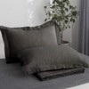 King Linens 100% French Linen Pillow Shams Basic Style -