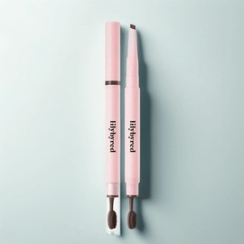 Lilybyred hard flat eyebrow auto pencil 0.17g, 04 dark brown, 1 piece / 릴리바이레드 하드 플랫 아이브로우 오토펜슬 0.17g, 04 다크 브라운, 1개
