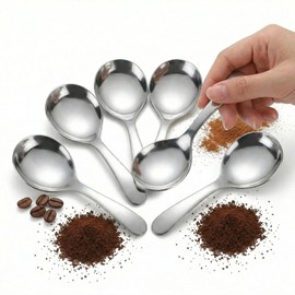 6-Pack Mini Stainless Steel Condiment Spoons, Small Jar Spoons for Spice, Salt, Sugar, Honey, Jam & Coffee, 3.62in Tiny Serving Spoons for Kitchen & Tea Bar