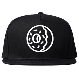 Kings Of NY Donut with Sprinkles Snapback Hat Cap Black
