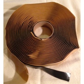 Colorimetrics Black Putty Tape / Butyl Tape 1/8" x 3/4" x 30' by DEHCO