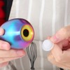 Rainbow Stainless Steel Egg Shaped Salt Pepper Shaker Set Salt