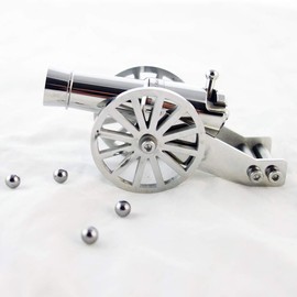 TIETHEKNOT Mini Napoleon Cannon Model Metal Replica Desktop Decorating and Collectibles