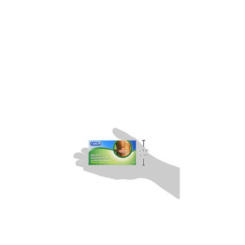 Care care brand Glycerin Suppositories 4g Adult Size (12 x