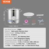 VEVOR Brew Kettle 5 Gal, Brewing Pot Stainless Steel, Brew