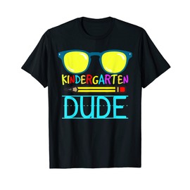 Kids Kindergarten Dude Back to School Cool Sunglasses T-Shirt