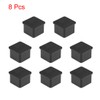 sourcing map Rubber Furniture Caps 30mm x 30mm Square Shaped