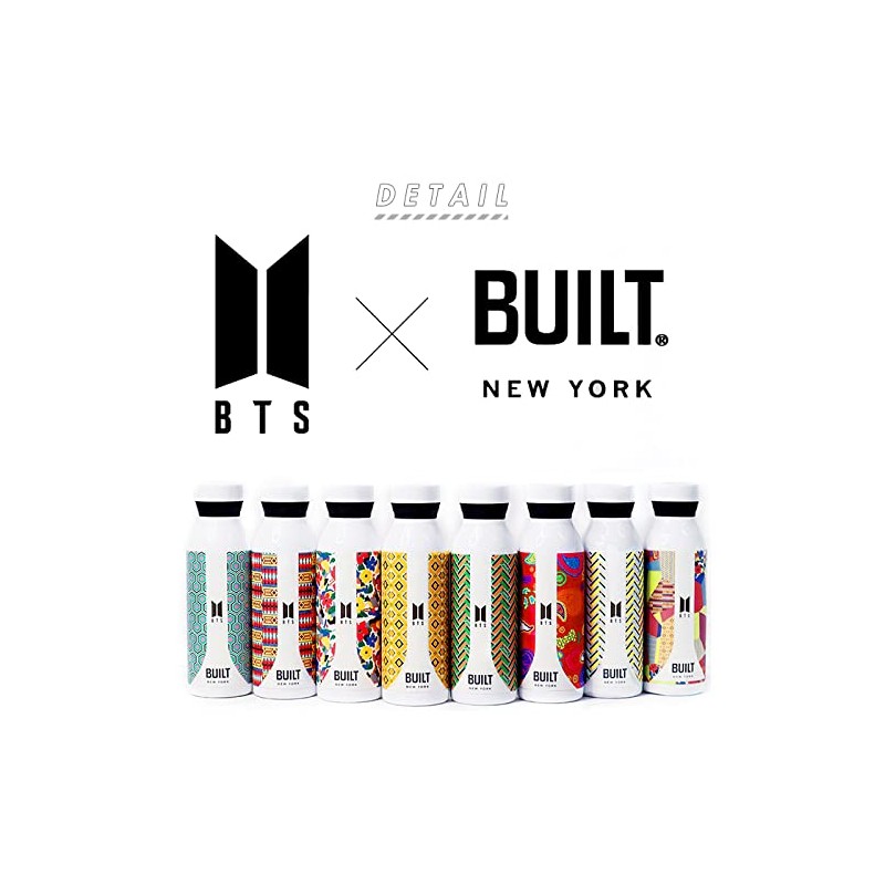 BUILT BTS Water Bottle, 18.9 fl oz (532 ml), Suga