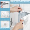 Nesphy No Hook Shower Curtain with Snap in Fabric Liner
