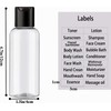 DNSEN 5 Pack 3.4 oz Travel Bottles for Toiletries TSA