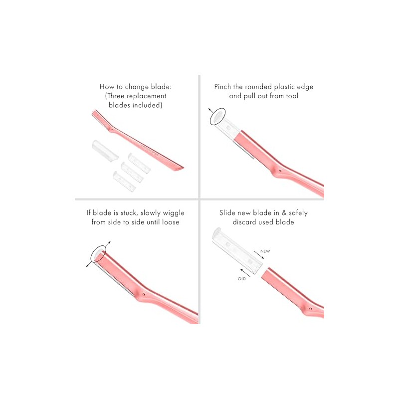 Navaja facial Tweezerman Exclusive Tea Rose
