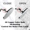Joywayus Showerhead Shut Off Valve 1/2"NPT Female x Male Thread