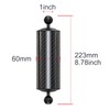 Carbon Fiber Underwater Float Arm with Dual Ball Mounts for