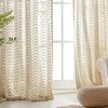 jinchan Linen Boho Curtains for Living Room Semi Sheer Gray