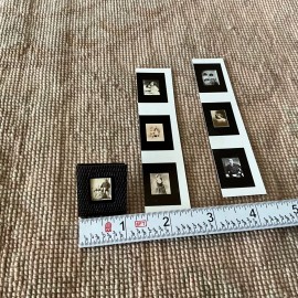 Tyler Pat Tyler Dollhouse Miniature Silver Leather Picture Photo Image Frame 2277