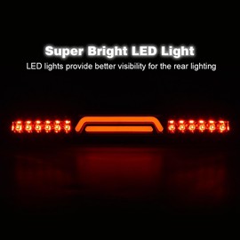 GRAND ORANGE LED Rear Third Brake Lights Lamp Compatible with Dodge Ram 2500 3500 Truck 2003-2006 2004 2005 Red Lens