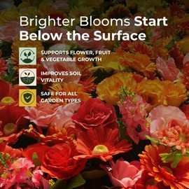 Bloom Up Microbial Soil Amendment – Organic Plant Growth Booster for Soil Health & Root Development – Made in USA