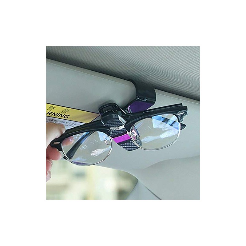 Riloer Car Sun Visor Sunglasses Card Ticket Holder Clip