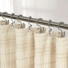 Siiluminisoy Beige Shower Curtain Farmhouse Shower Curtain Cotton Blend Striped