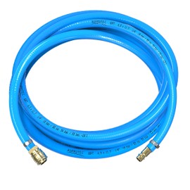 Auprotec Safety Compressed Air Hose Set, Prevost PVC Hose, Surflex Pro and Brass Quick Coupling, Professional Accessories