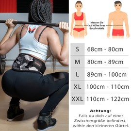 Weight Lifting Belt (+ Training Plans) Fitness Belt for Bodybuilding, Strength Training, Weightlifting and Crossfit Training - Weightlifting Belt for Men and Women (M, White Camo)