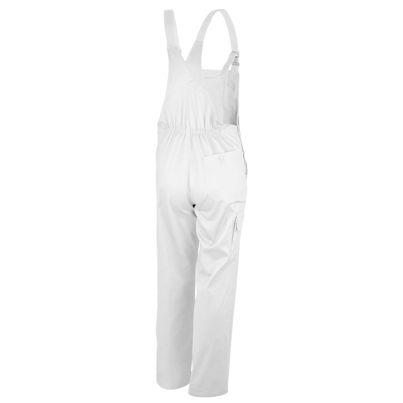 Qualitex basic dungarees 100% CO 240 G/M², white, 62