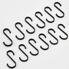 YFelomatric Aluminium S Hooks Pack of 12, Black, Suitable for