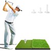 MONOJOY Golf Hitting Mat – 16"x23" Dual-Turf Foldable Golf Practice