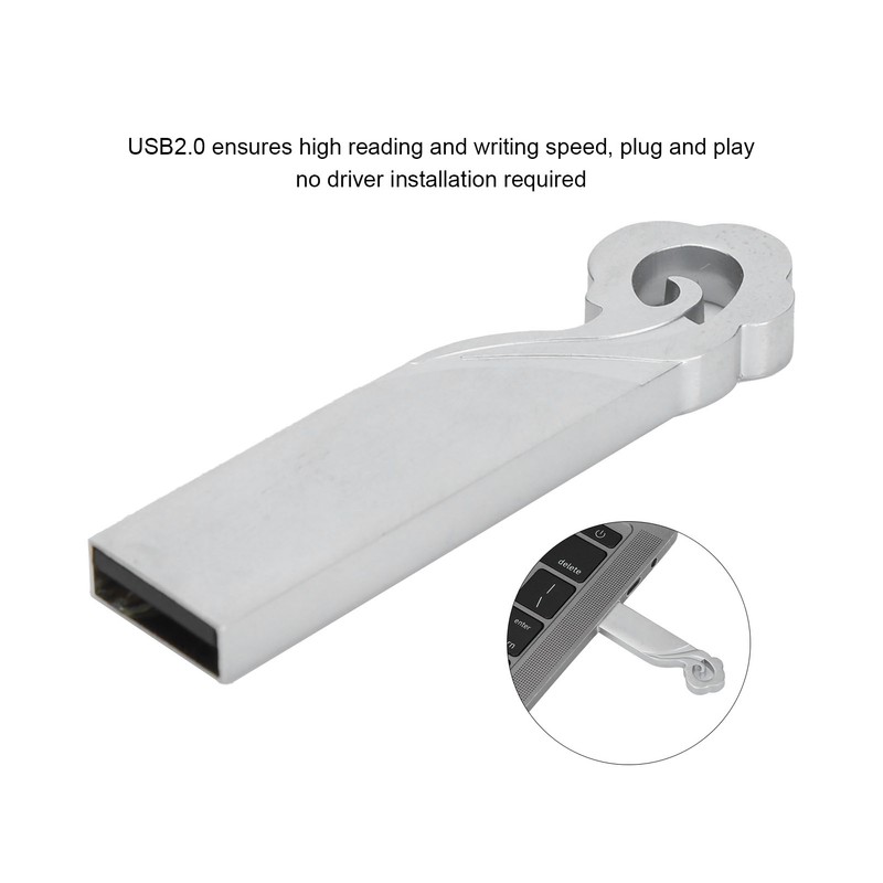 USB Flash Drive 16GB/32G/64G/128G Thumb Metal 2.0 Portable Waterproof Metal