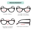 Eyekepper Cat Eye Reading Glasses for Women 5-Pack Oversize Ladies