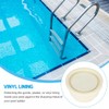 Zerodis Pool Ladder Bumper, Rubber, White, Protects Pool Liner, Fits