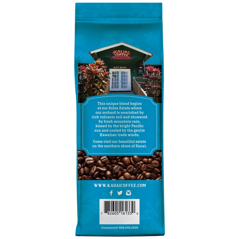 Kauai Coffee Whole Bean Coffee – Smooth, Non-Bitter Pure Arabica