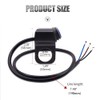 Waterproof Solid AL Alloy IP68 Toggle Switch for Motorcycle Handlebar,