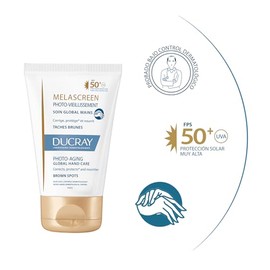 DUCRAY, Melascreen Cuidado Global para Manos, FPS 50+, Protección Solar y Antimanchas, 50ml