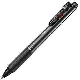 Pentel vFeel 3-in-1 Multifunction Ballpoint Pen And Pencil Black And Red Colour Ink 0.7mm Nib And 0.5 mm Pencil Metallic Black Barrel (YBXWB375-MA)