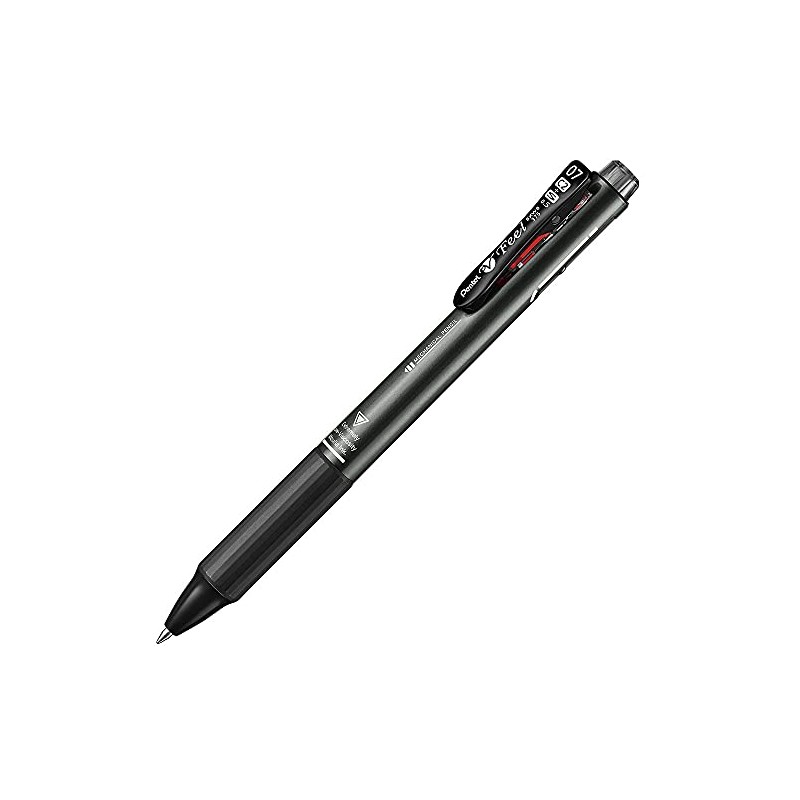 Pentel vFeel 3-in-1 Multifunction Ballpoint Pen And Pencil Black And