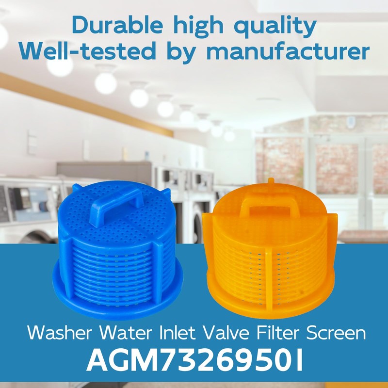 AGM73269501 Washer Water Inlet Valve Filter Screens Compatible For Whirlpool