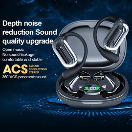 Translation Earbuds Real Time | Language Translator Earbuds, Two-Way Translator Device with APP for 144 Languages and 13 Offline Translation Packs, Two-Way Translator with Al Semantic Tech (Black)